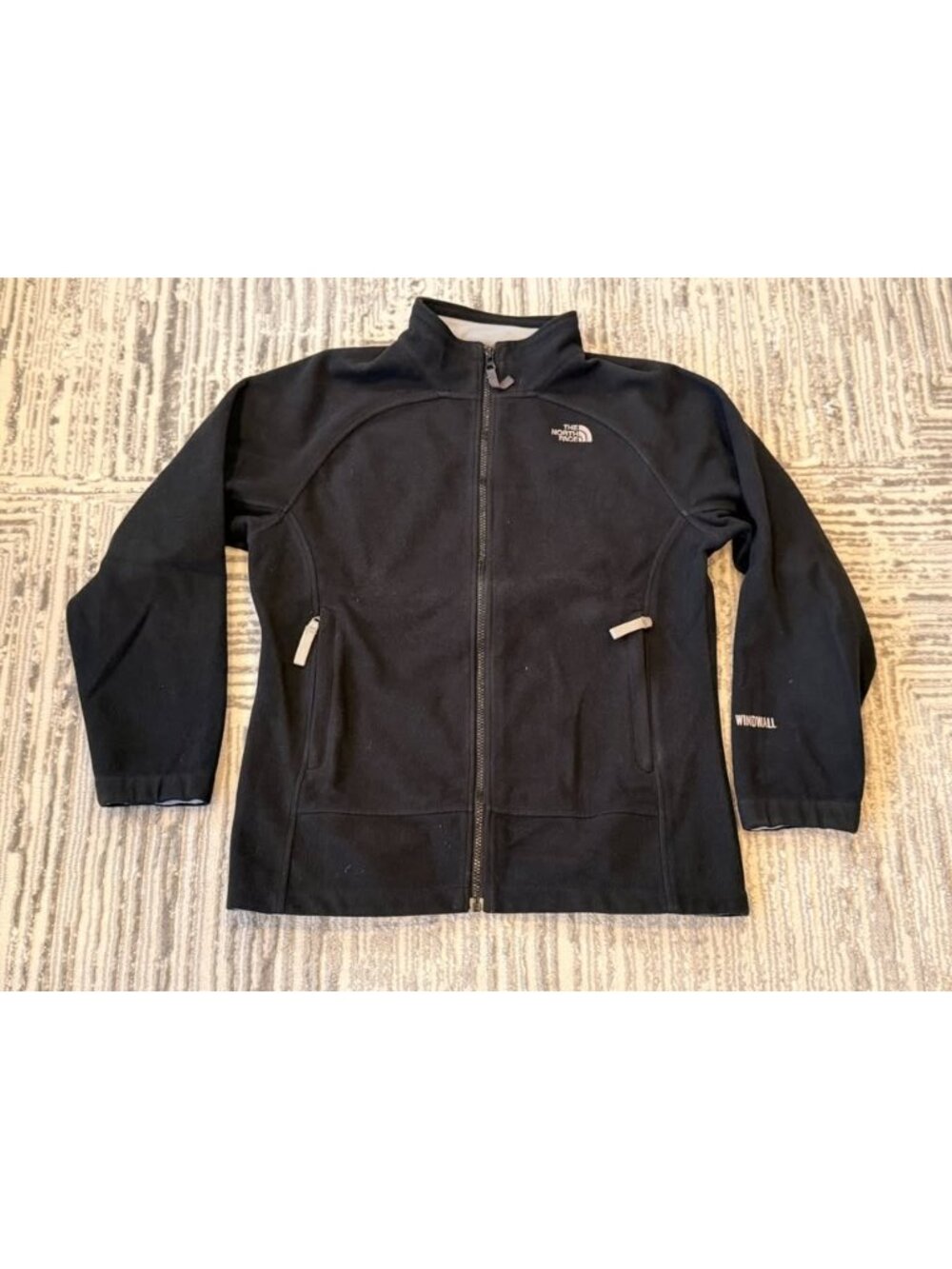 The North Face kids youth XL Size 18 Black Windwall Fleece Jacket